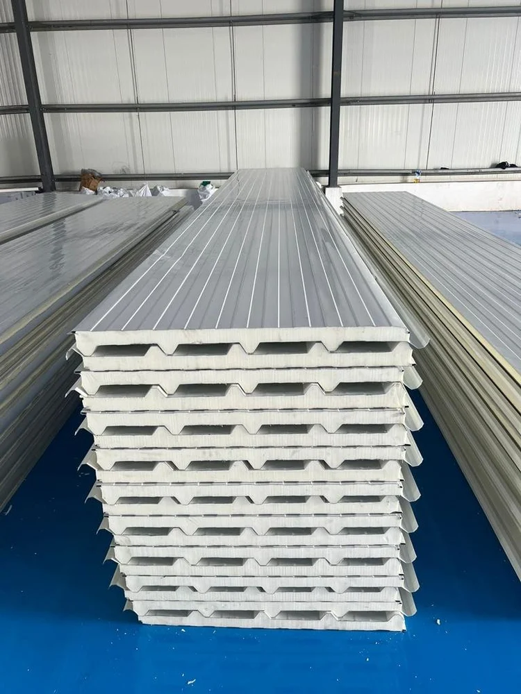 PUF insulated roofing panel system for steel shed